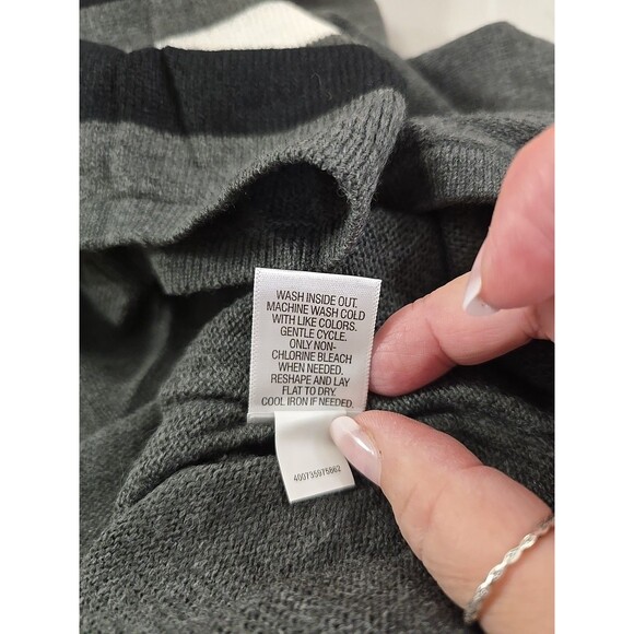 Croft Barrow Minimalist Lagenlook Cozy Gray Oversized Boxy Sweater Womens L XL - Picture 7 of 7